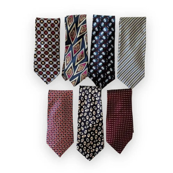 Men’s Silk Tie Lot Como House Henry‎ Grethel Hardy Amies Zionetti Carlo Palazzi